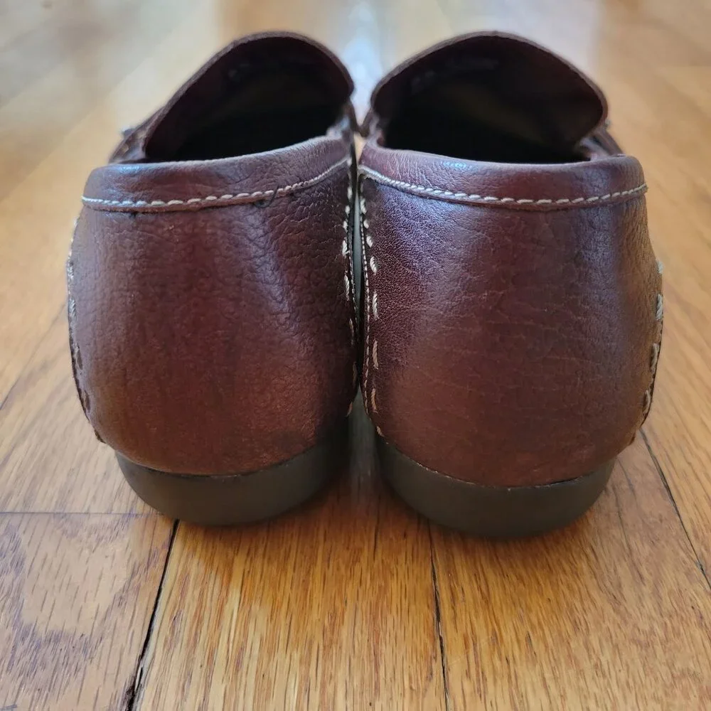 Ariat 8B Brown Leather Horsebit Loafers Slip‎ On Shoes Comfort 21192 CHARLESTON